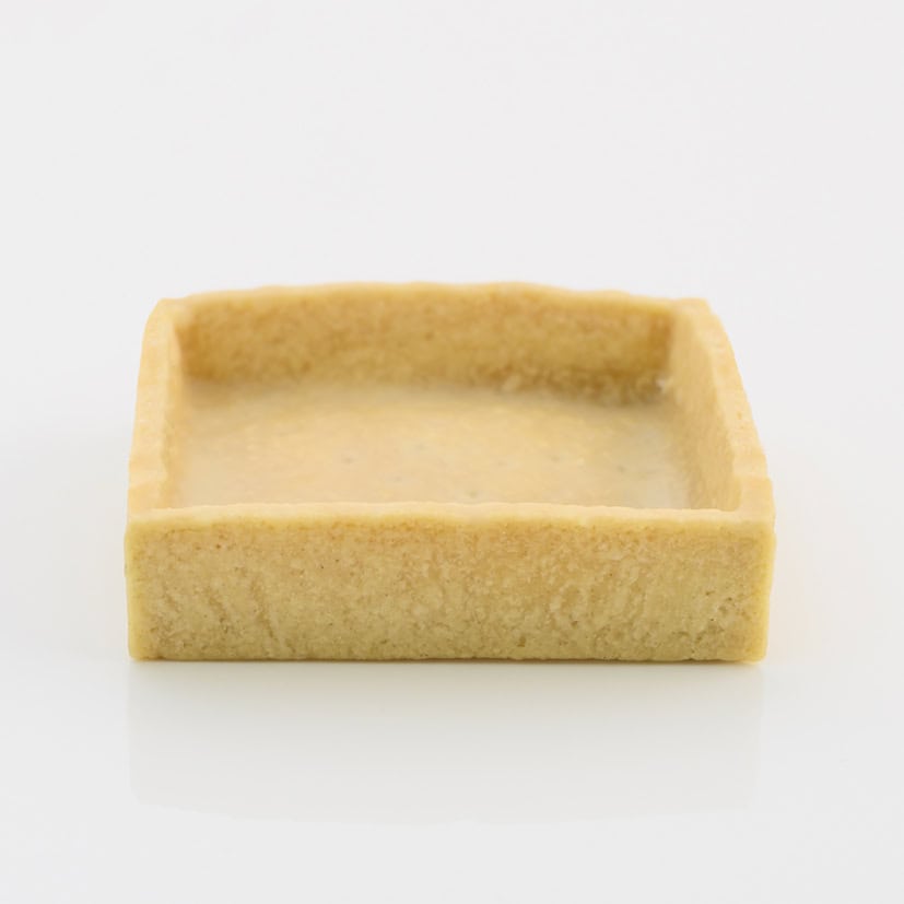 2.75″ Butter square shortcrust Trendy shell neutral + coating
